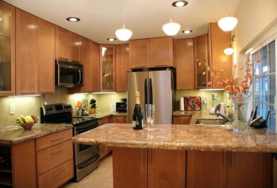 Sparkling kitchen after a professional Parker house cleaning.